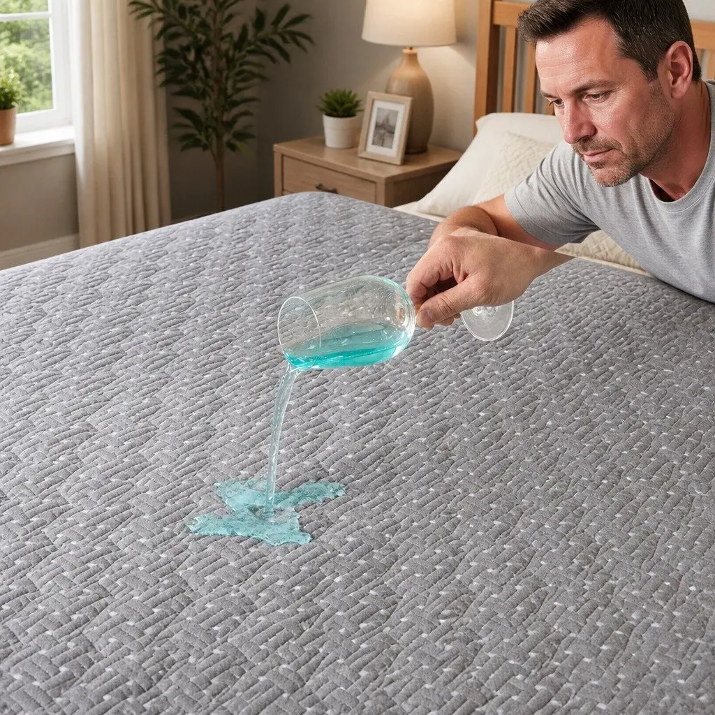 Bamboo Charcoal Queen Mattress Protector Topper