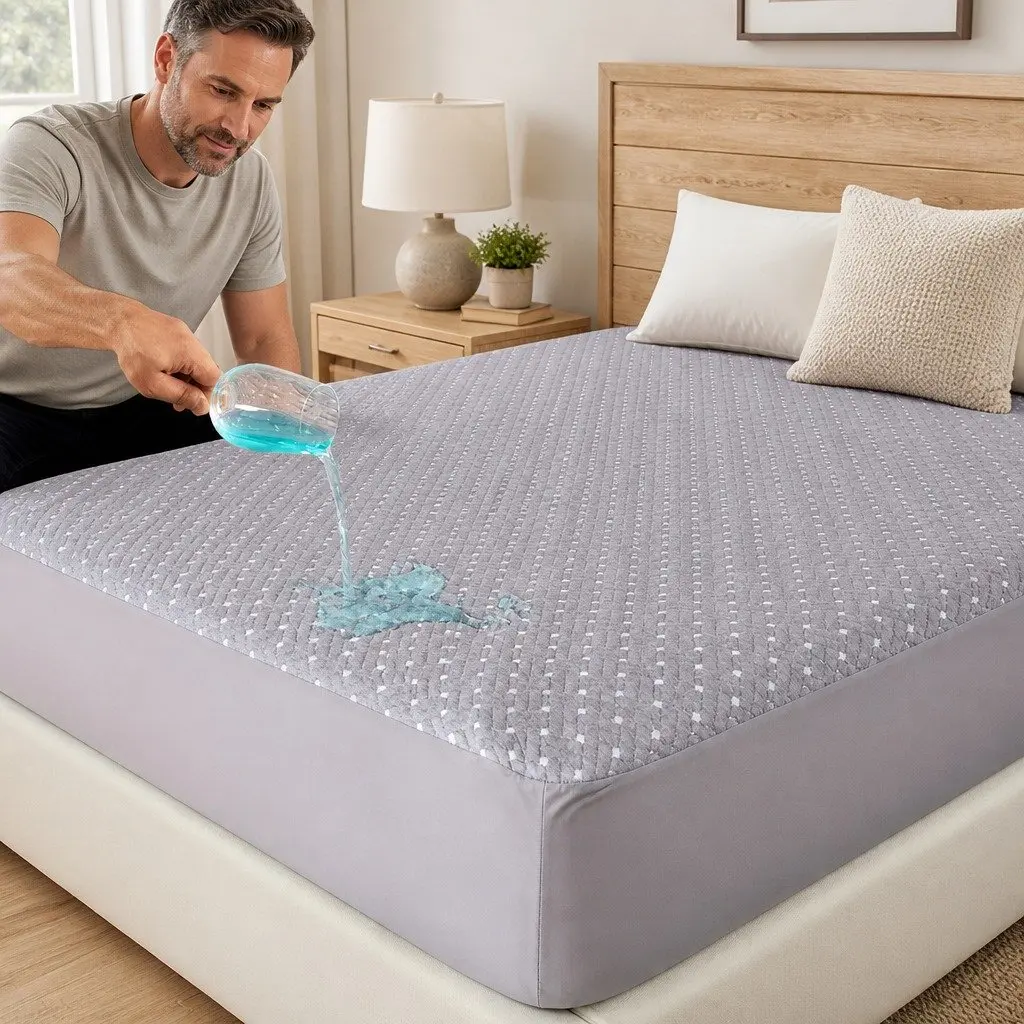 Bamboo Charcoal Queen Mattress Protector Topper