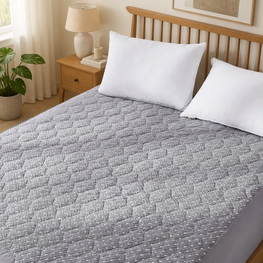 Bamboo Charcoal Queen Mattress Protector Topper