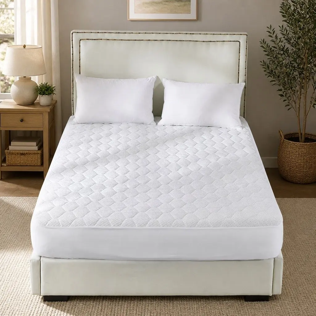 King Size Bamboo Fibre Quilted Waterproof Mattress Protector