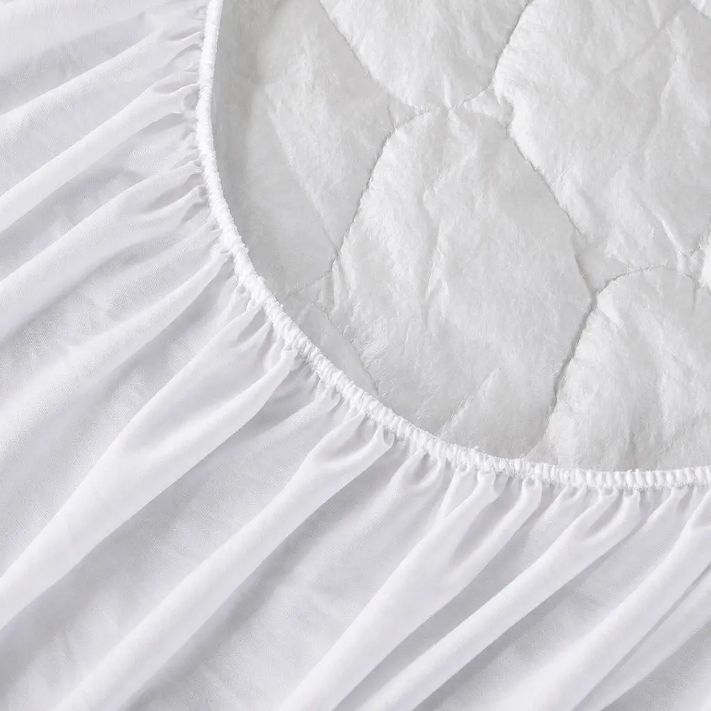 Bamboo Fibre Quilted Mattress Protector for Single Beds