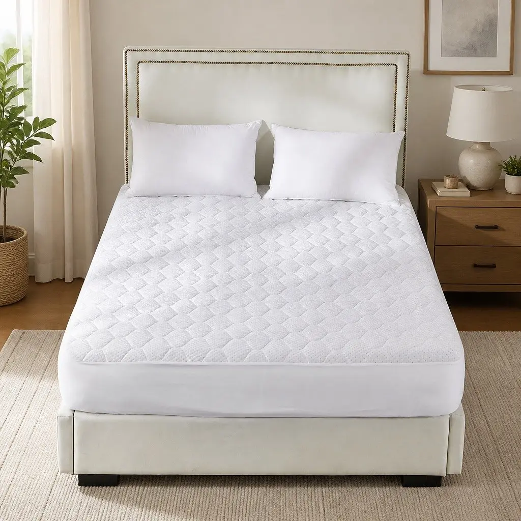 Bamboo Fibre Waterproof Single Mattress Protector Topper