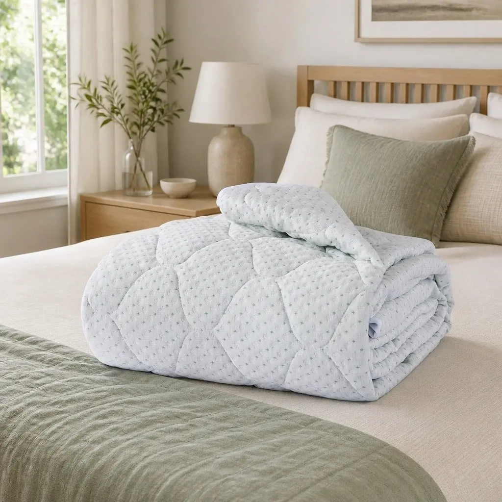 Bamboo Fibre Waterproof Single Mattress Protector Topper