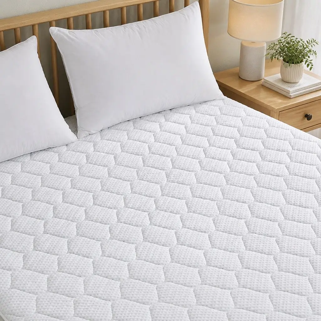 Bamboo Fibre Waterproof Single Mattress Protector Topper