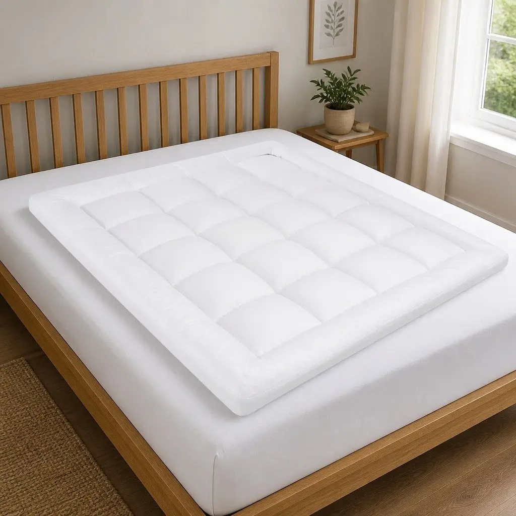 Double Bed Protector Pillowtop Mattress Topper Extra Thick