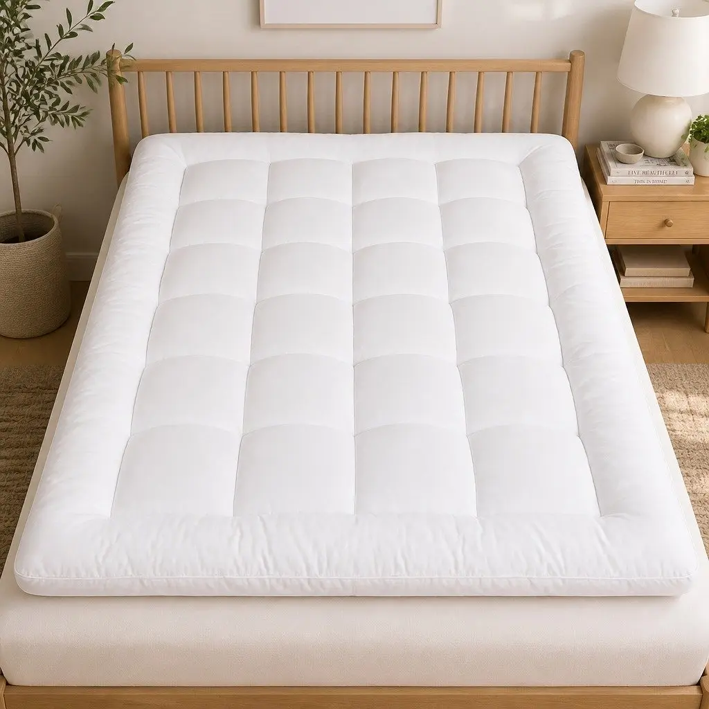 Double Bed Protector Pillowtop Mattress Topper Extra Thick