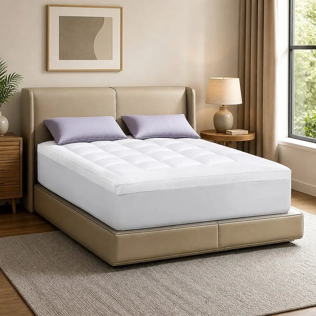 Double Bed Protector Pillowtop Mattress Topper Extra Thick