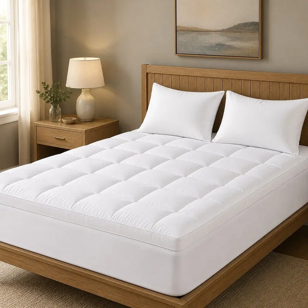 Double Bed Protector Pillowtop Mattress Topper Extra Thick