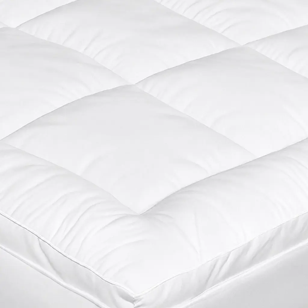 Single Mattress Topper Pillowtop 5cm Extra Thick White Fitted Skirt