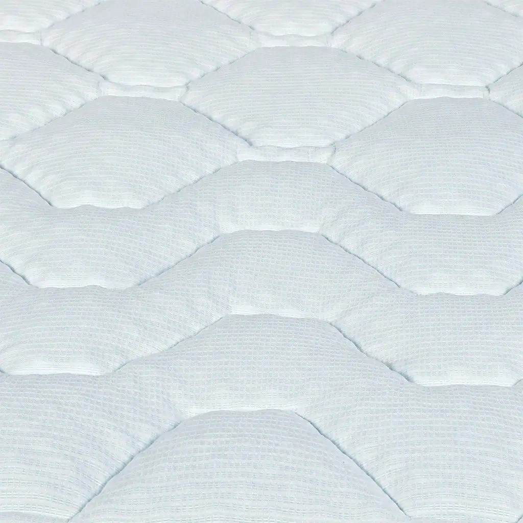 Mattress Topper Memory Foam 3cm King Single Bamboo Cover White and Blue Deep Pocket