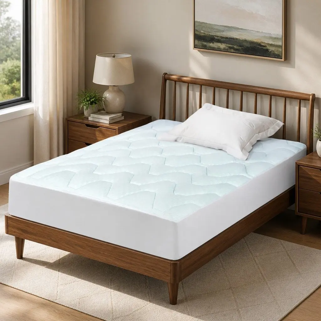 Single Mattress Topper with Memory Foam and Bamboo