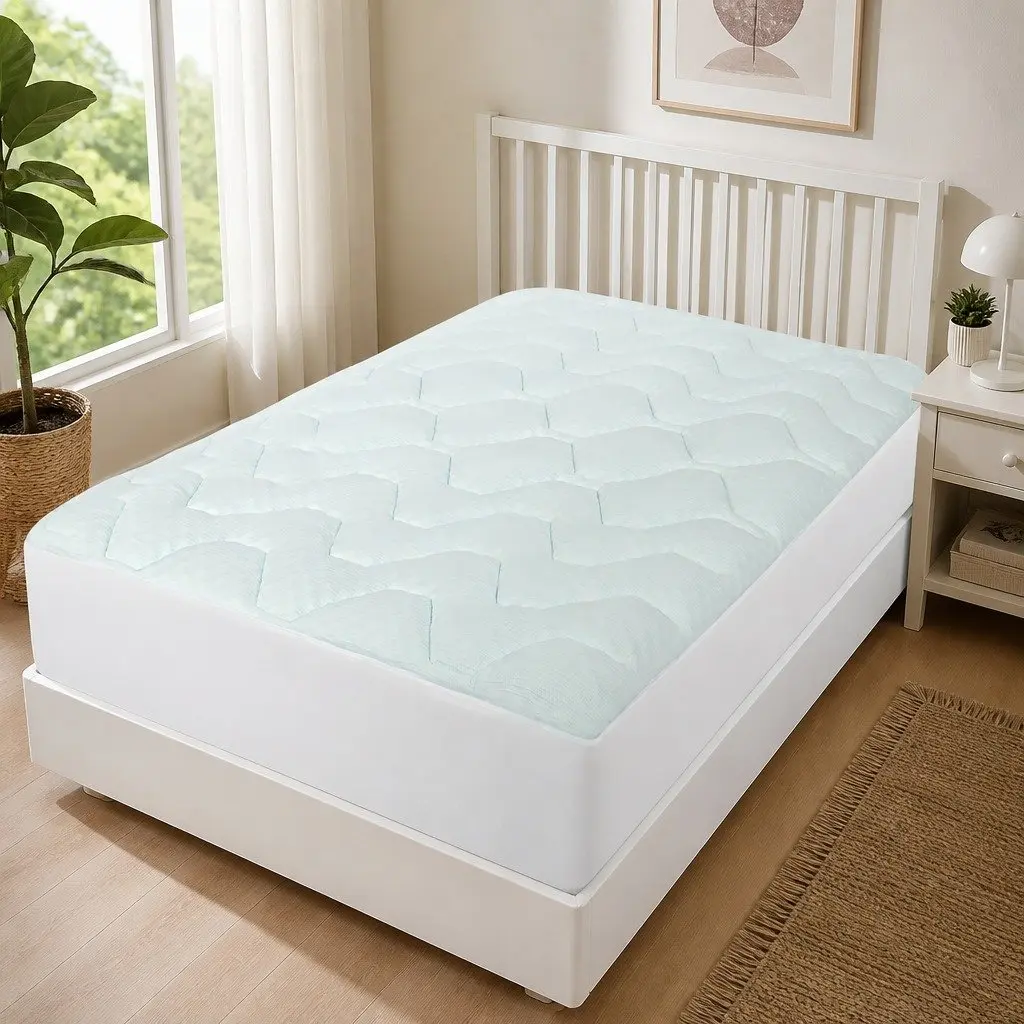 Single Mattress Topper with Memory Foam and Bamboo