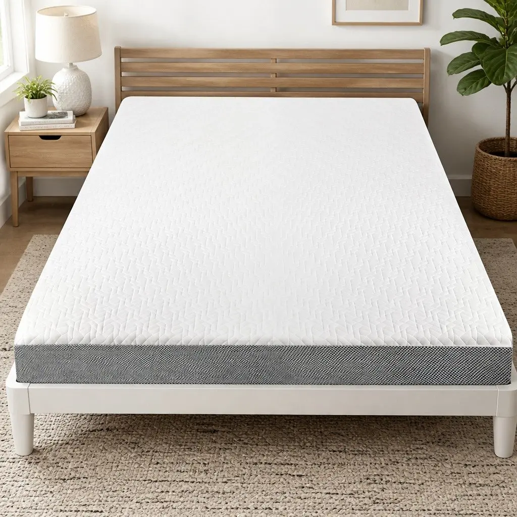 Dual Layer Memory Foam Mattress Topper for Double Beds