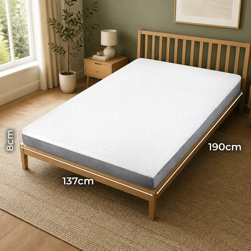 Dual Layer Memory Foam Mattress Topper for Double Beds