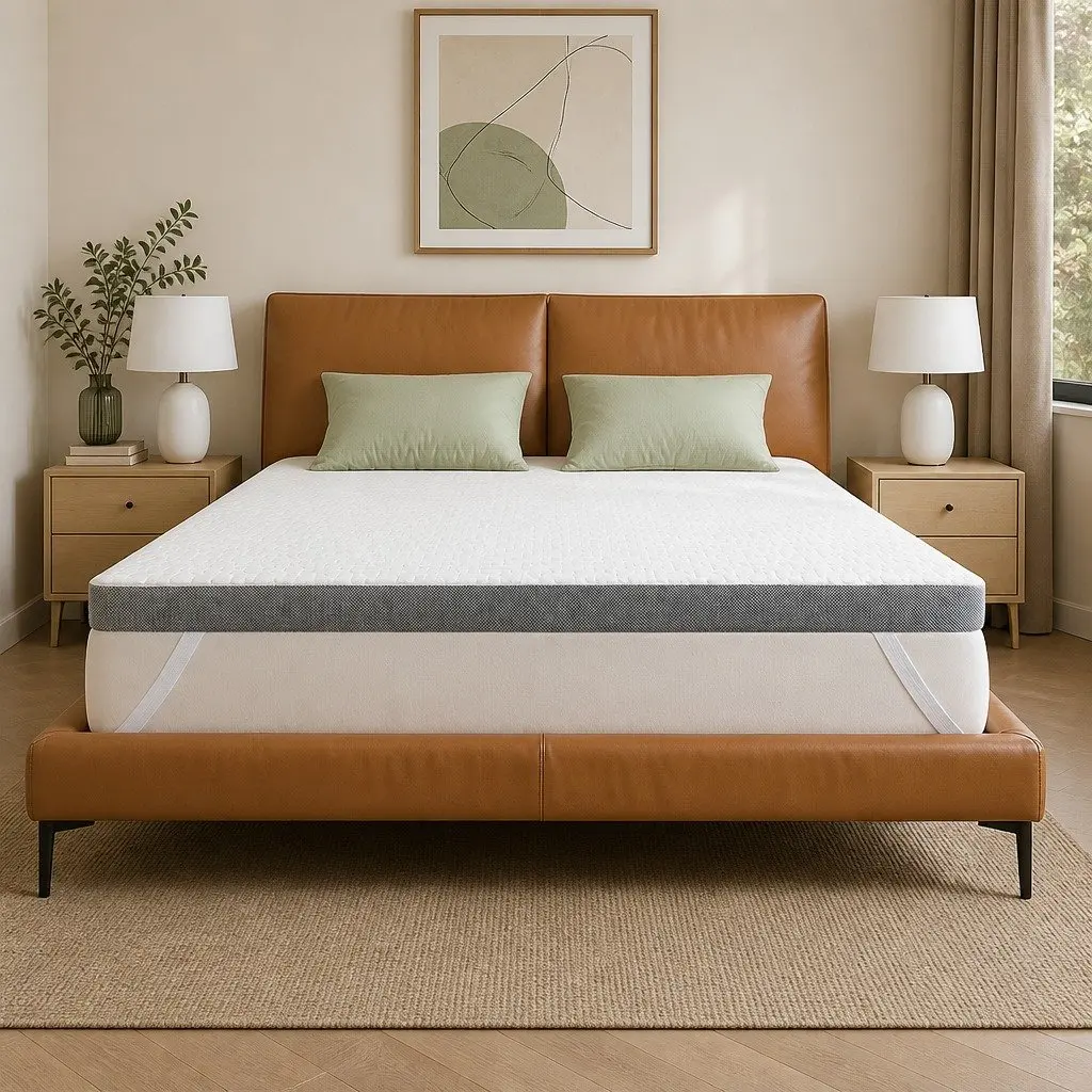 Queen Mattress Topper Dual Layer Memory Foam
