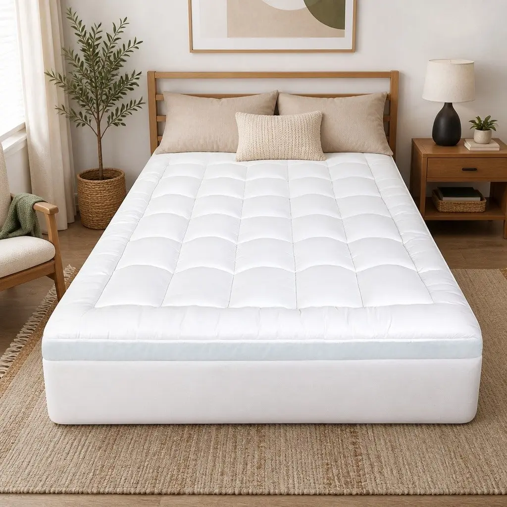 8cm Gel Memory Foam Mattress Topper with Support