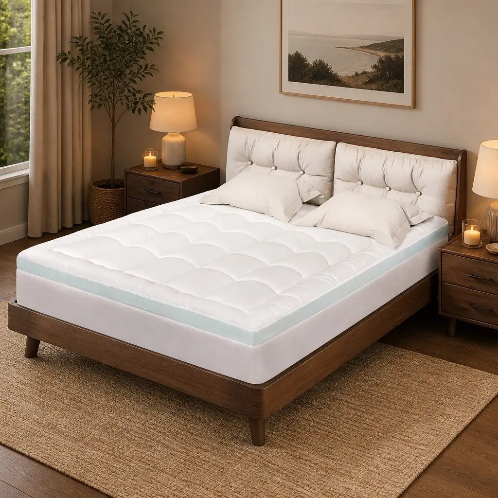 8cm Gel Memory Foam Mattress Topper with Support