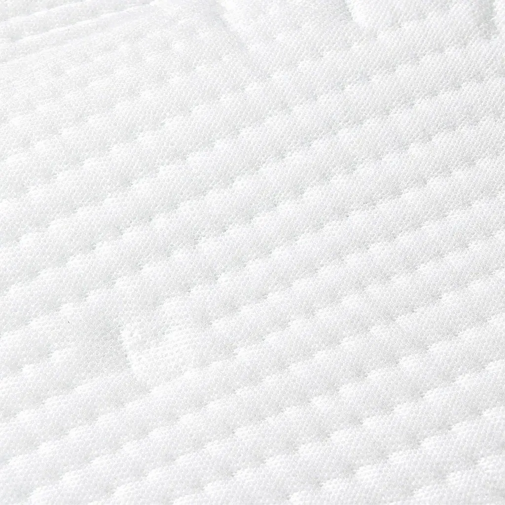 Dual-Layer Memory Foam Mattress Topper Double Bed Cooling Gel Bamboo Charcoal 190cm L x 137cm W x 5cm H White