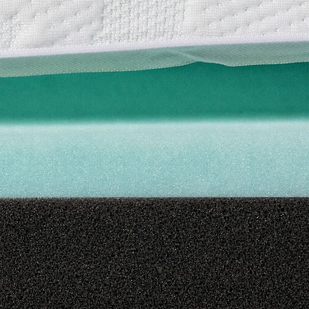 Memory Foam Mattress Topper Dual-Sided 5cm Cooling Gel King White