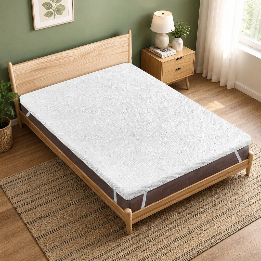 Dual-Layer Memory Foam Mattress Topper for Single Beds