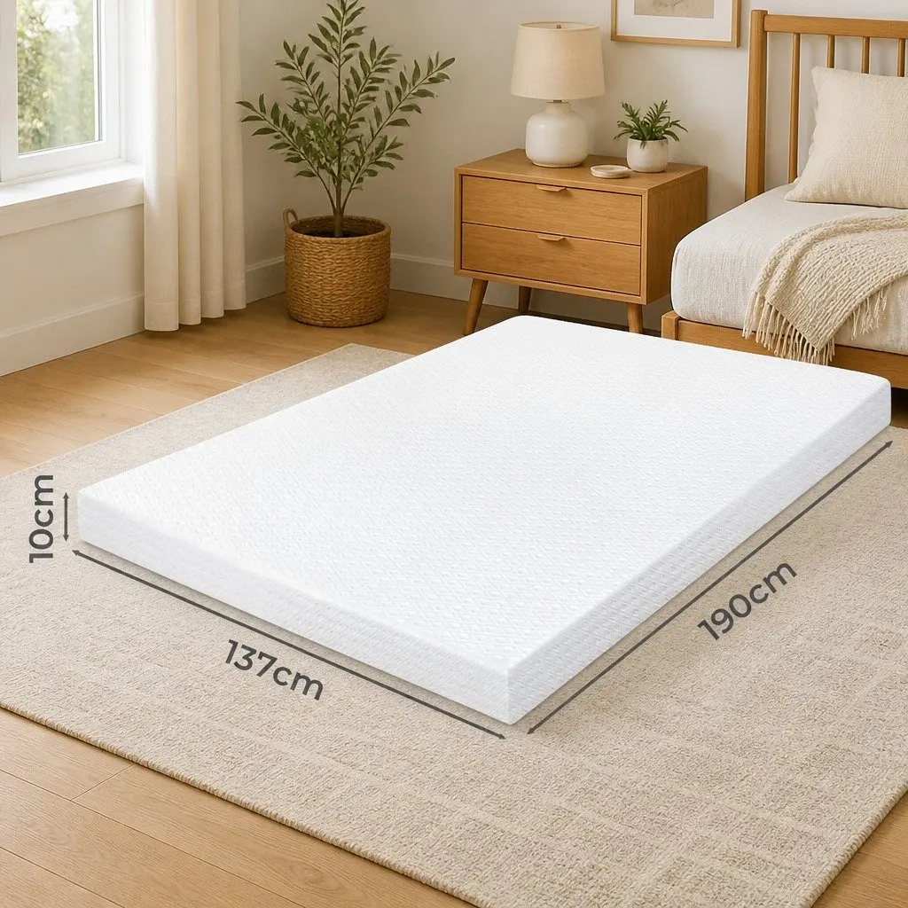 Dual-Layer Memory Foam Mattress Topper 10cm