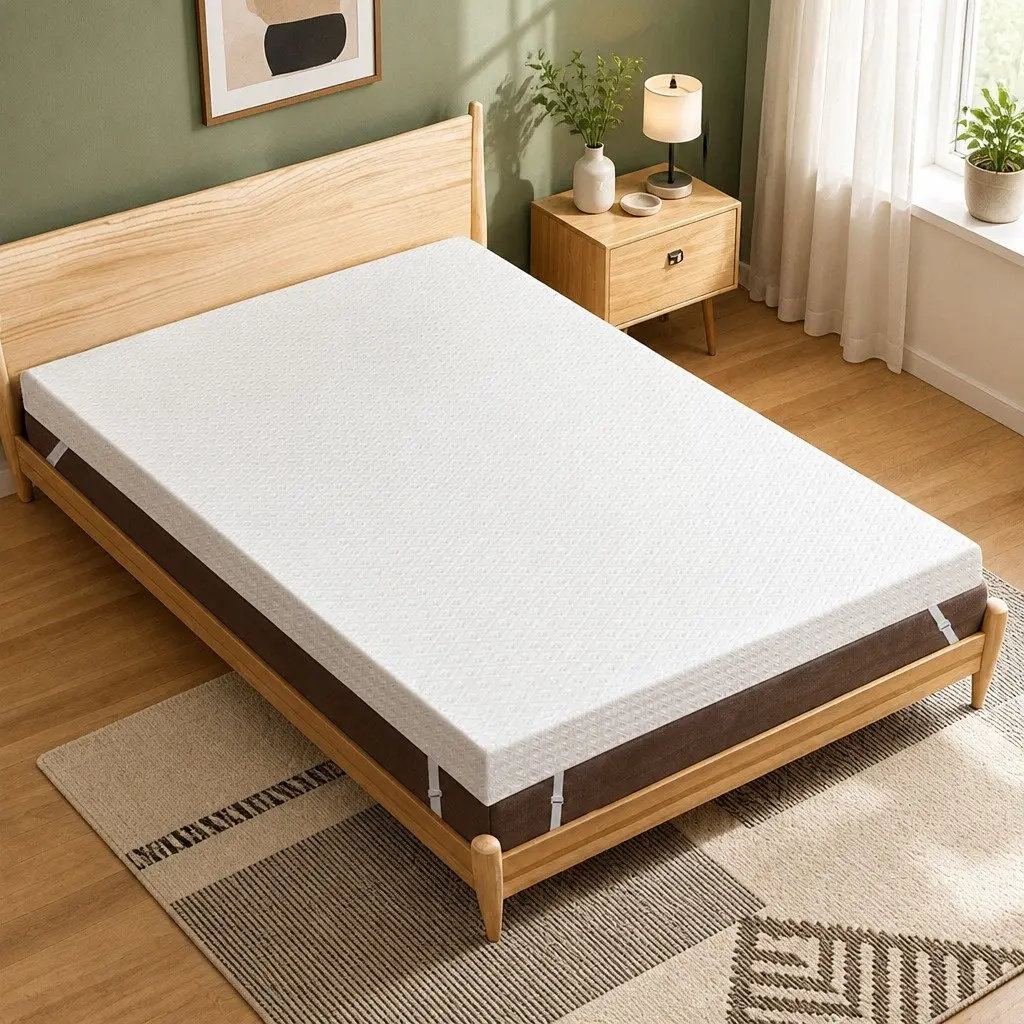 Dual-Layer Memory Foam Mattress Topper 10cm