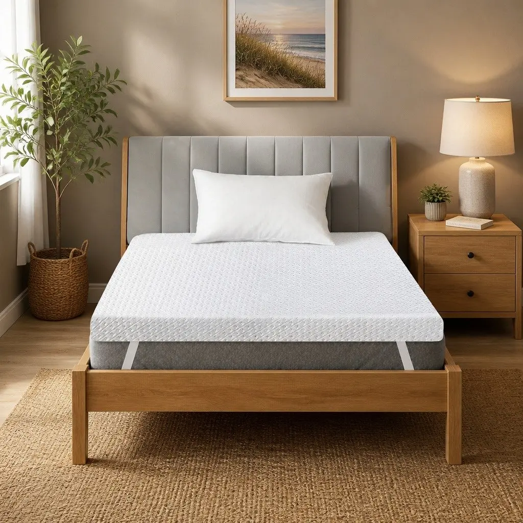Dual-Layer Memory Foam Mattress Topper 10cm