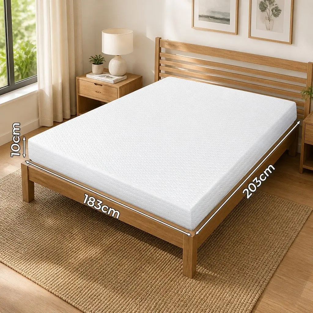 Dual-Layer Gel Memory Foam Mattress Topper 10cm
