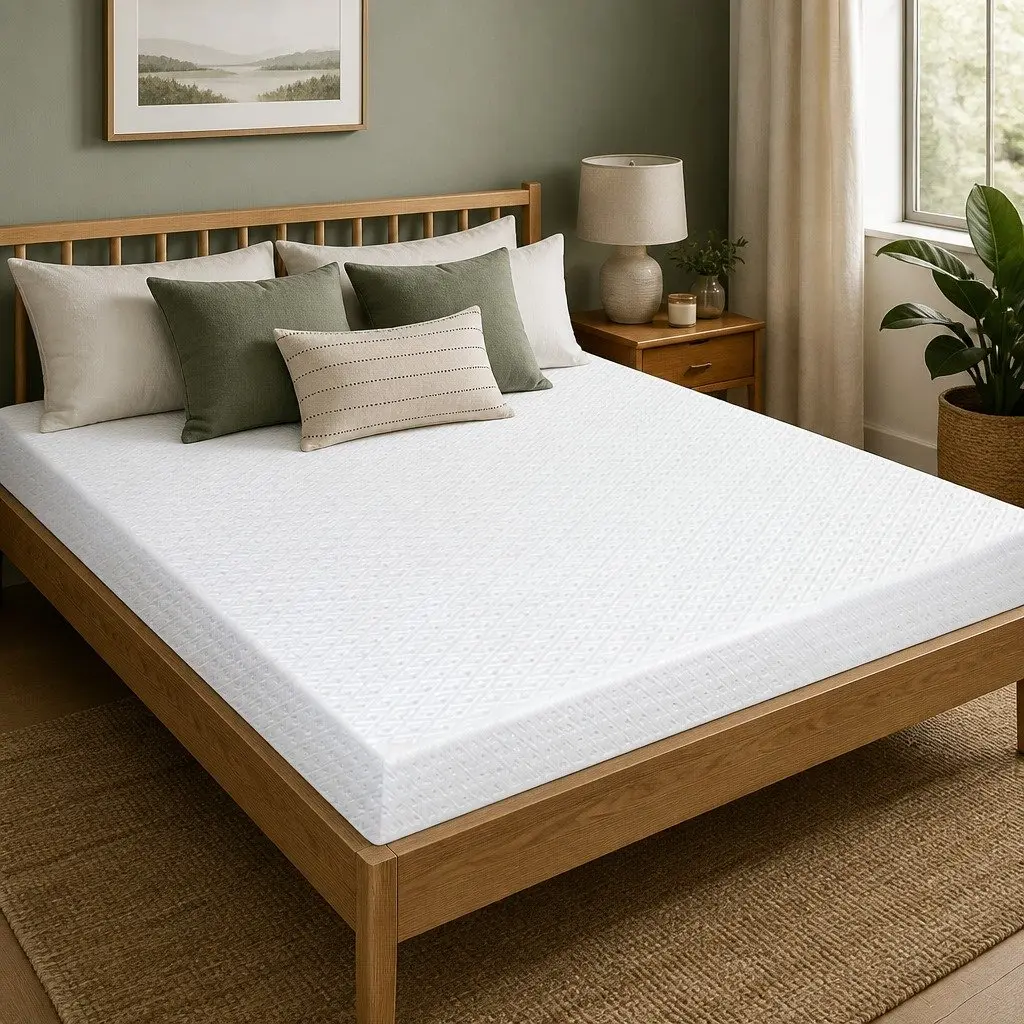 Dual-Layer Gel Cooling Memory Foam Mattress Topper 10cm