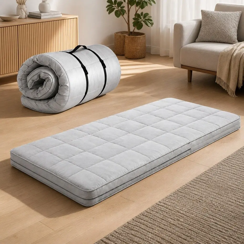 Portable Foldable Foam Sleeping Pad in Grey