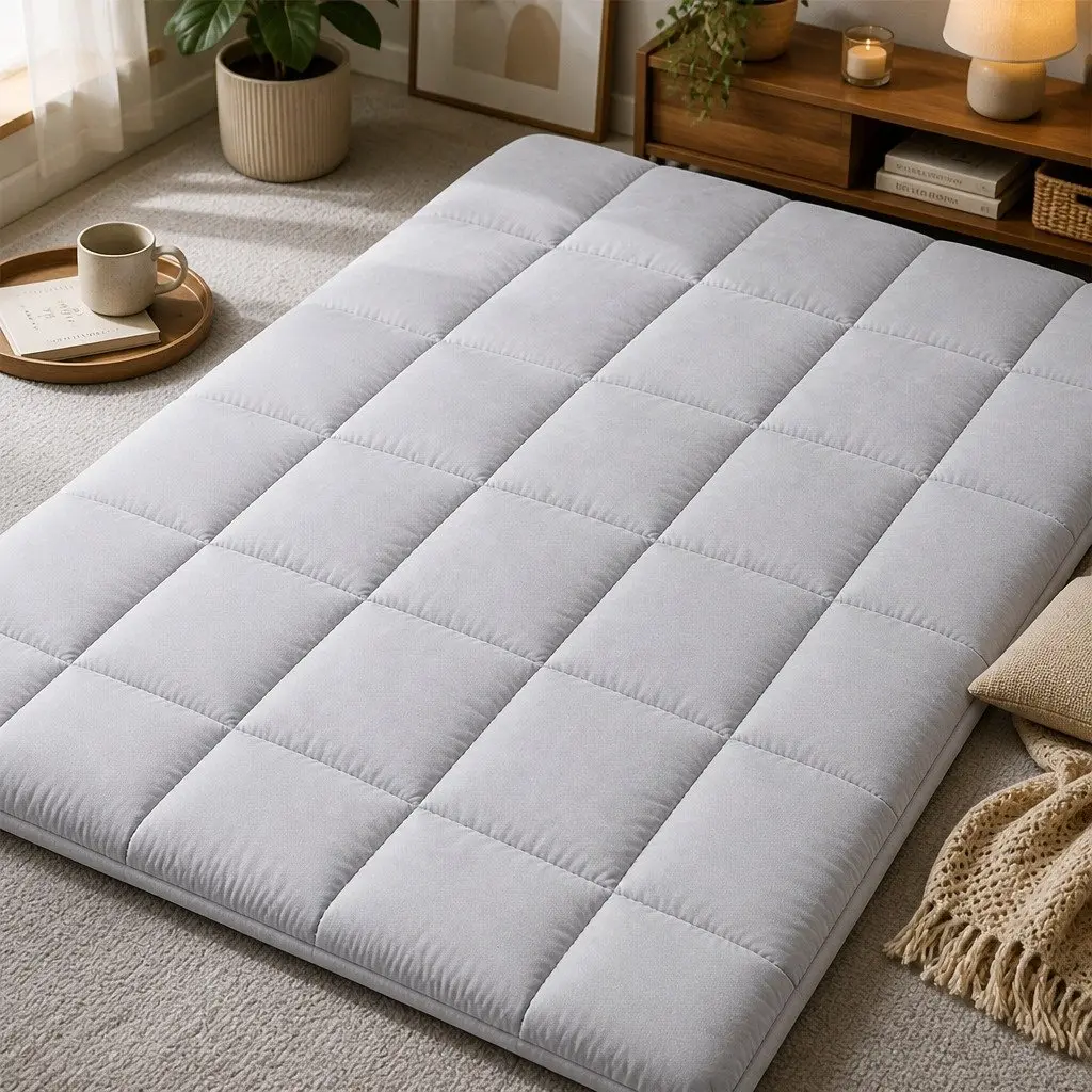 Portable Foldable Foam Sleeping Pad in Grey