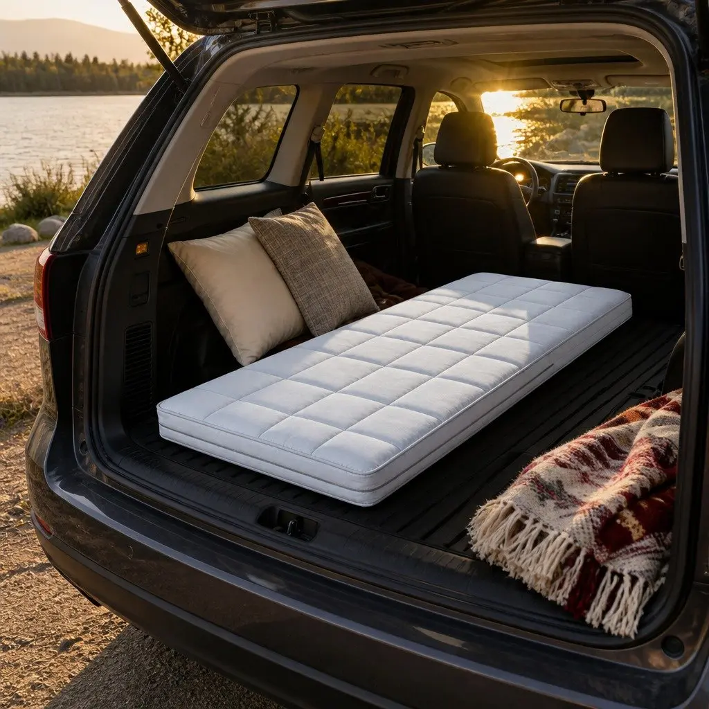 Portable Foldable Foam Sleeping Pad in Grey
