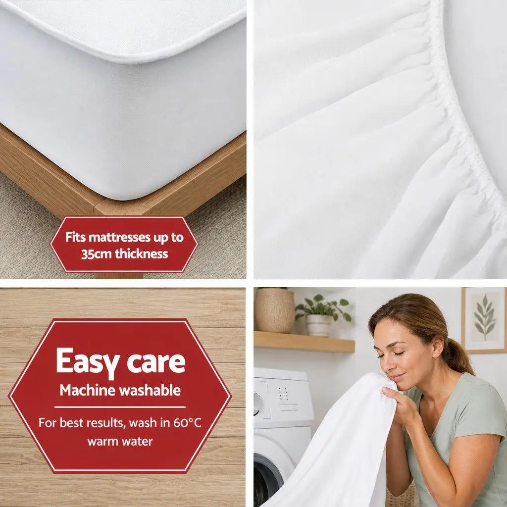 King Single Mattress Protector with Bamboo Fabric