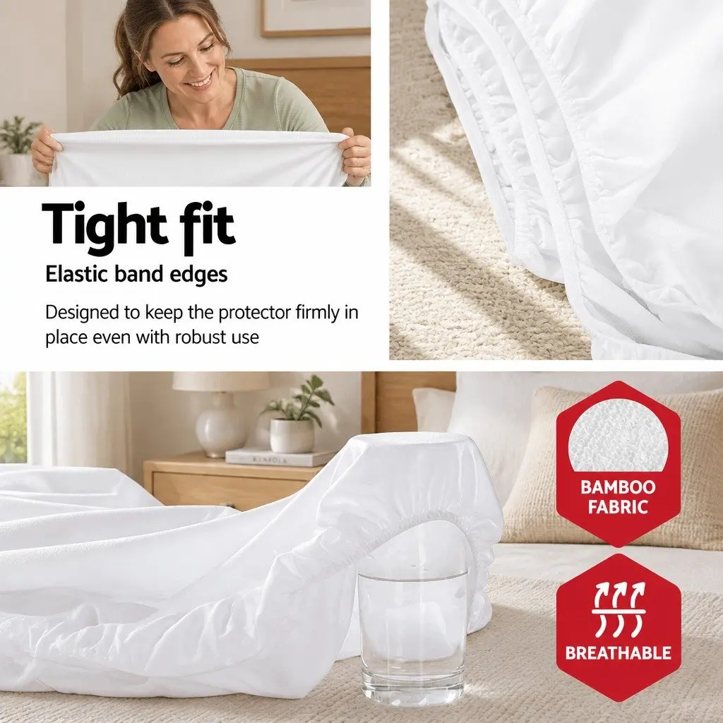 King Single Mattress Protector with Bamboo Fabric