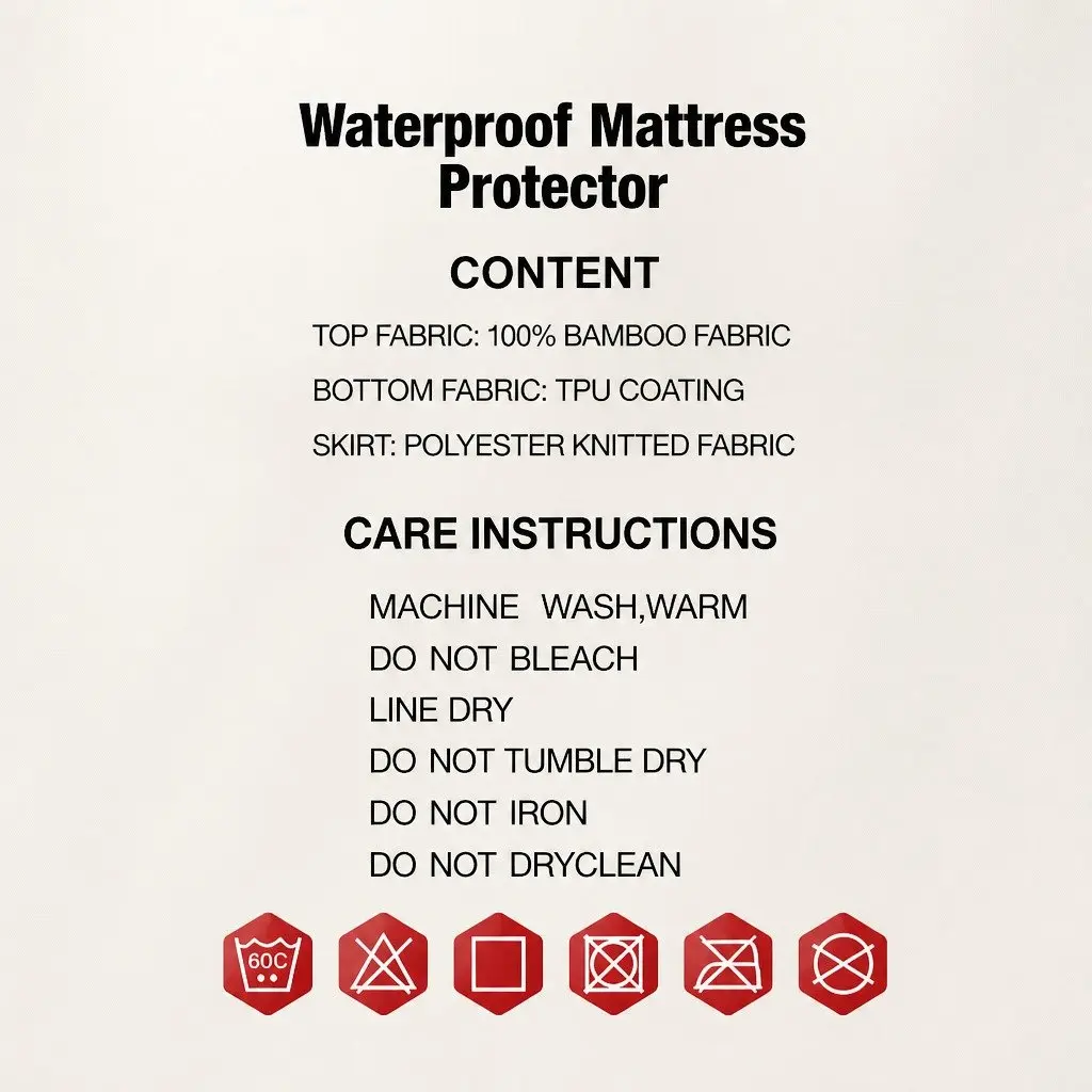 King Single Mattress Protector with Bamboo Fabric