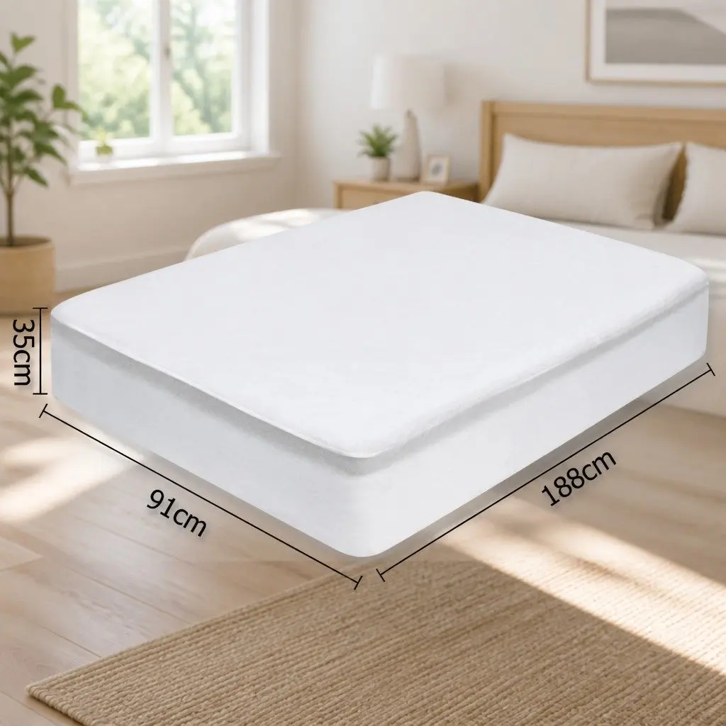 Waterproof Bamboo Fabric Single Mattress Protector
