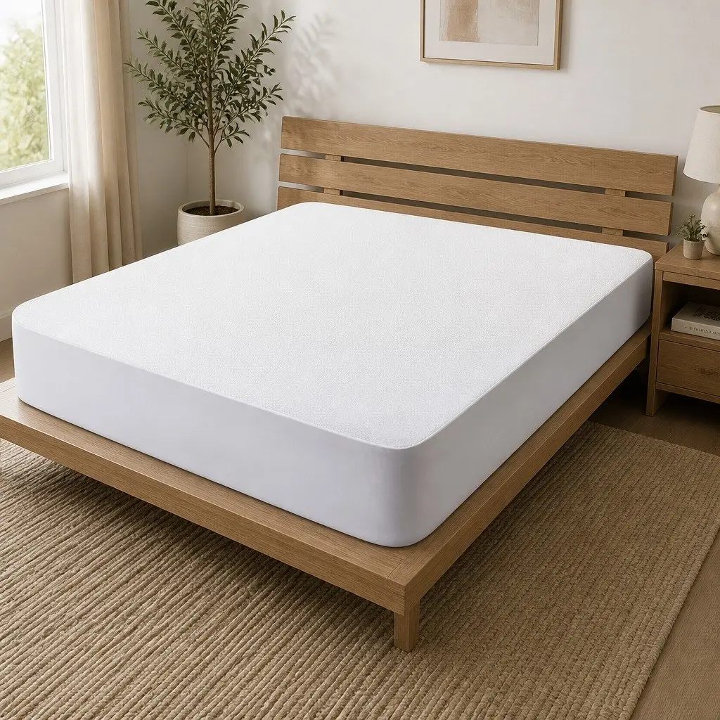 Bamboo Queen Mattress Protector with Water Resistance