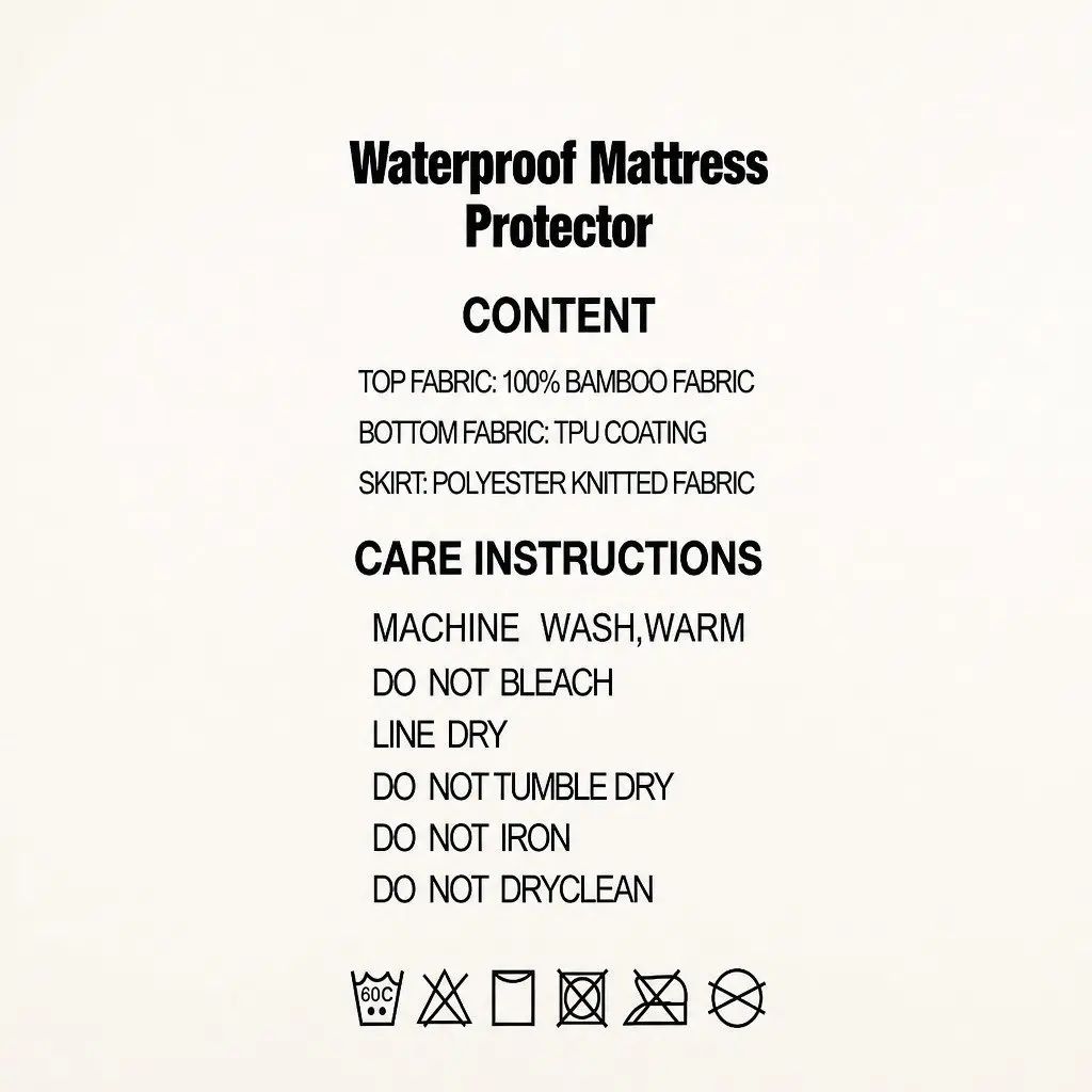 Bamboo Queen Mattress Protector with Water Resistance