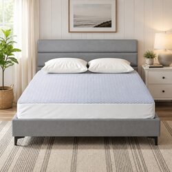 Cooling Mattress Protector Waterproof Deep Pocket Fitted Skirt King Size Bed