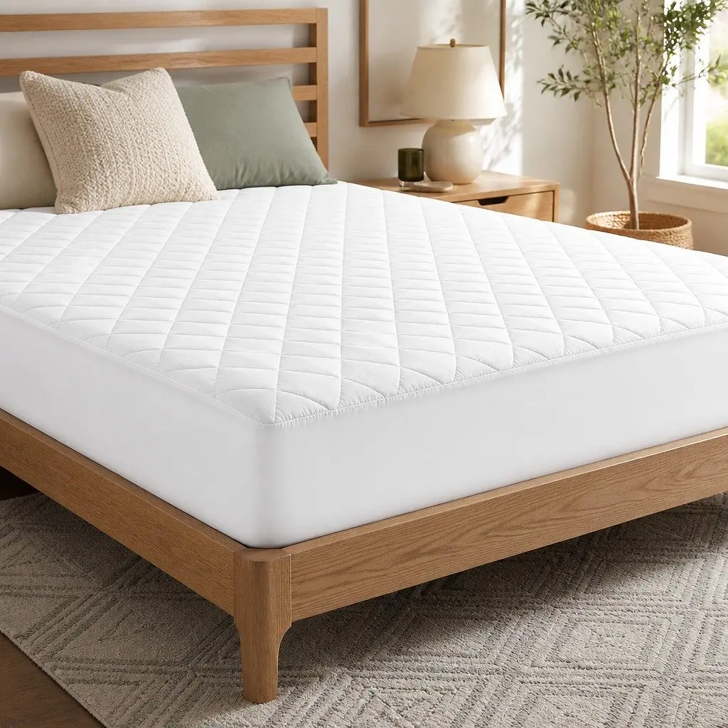 Waterproof Mattress Protector Single Size Quilted Fitted Sheet Cotton Cover