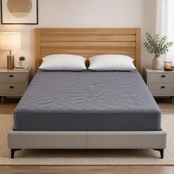 Premium Microfiber Double Bed Mattress Protector with 360° Fit