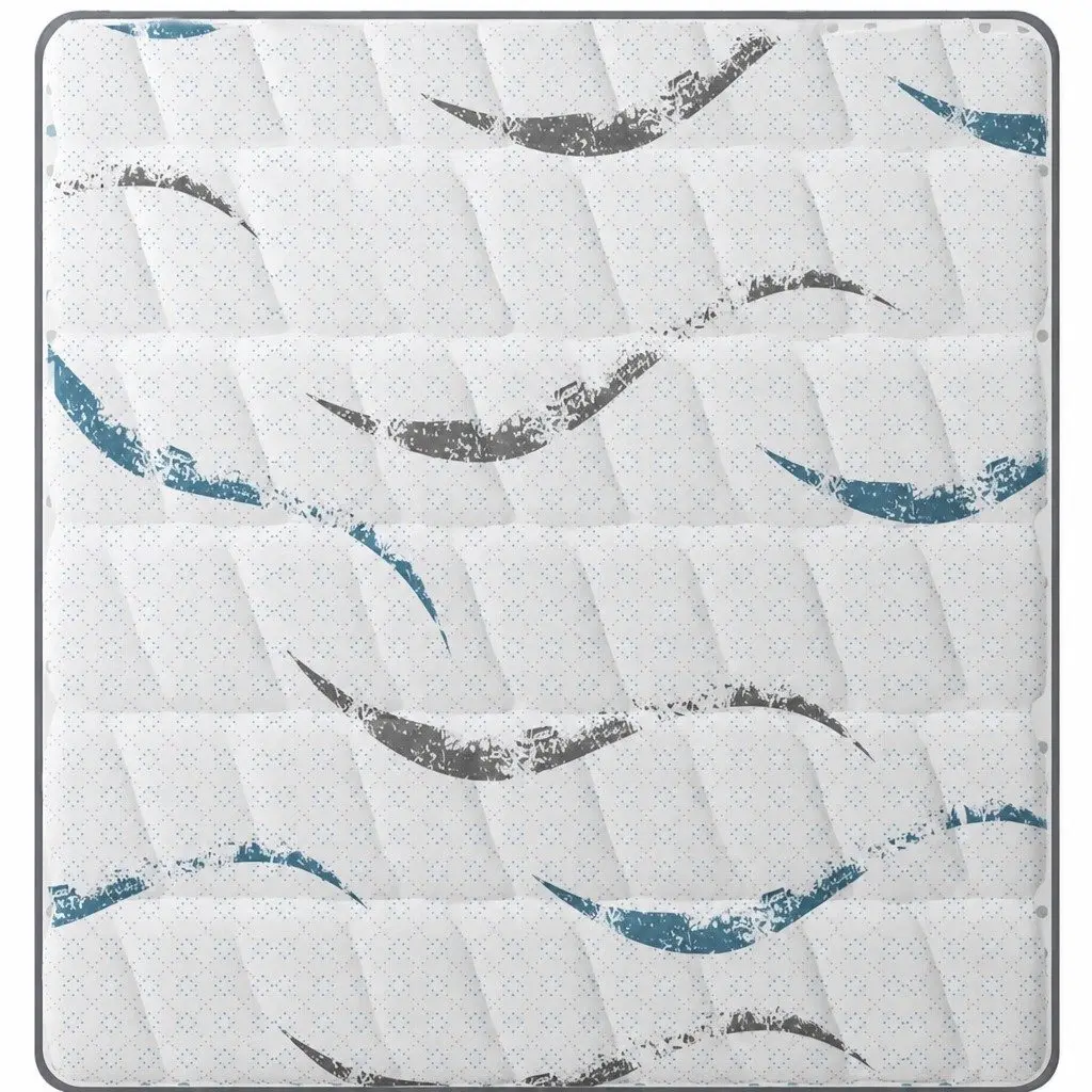 Spring Mattress Knitted Fabric 203cm x 106cm x 25cm White