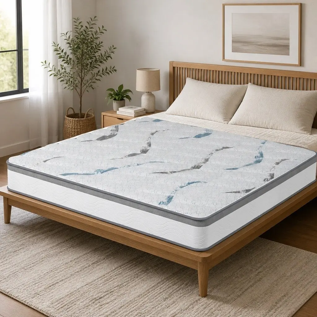 Spring Mattress King Pocket Spring 25cm White