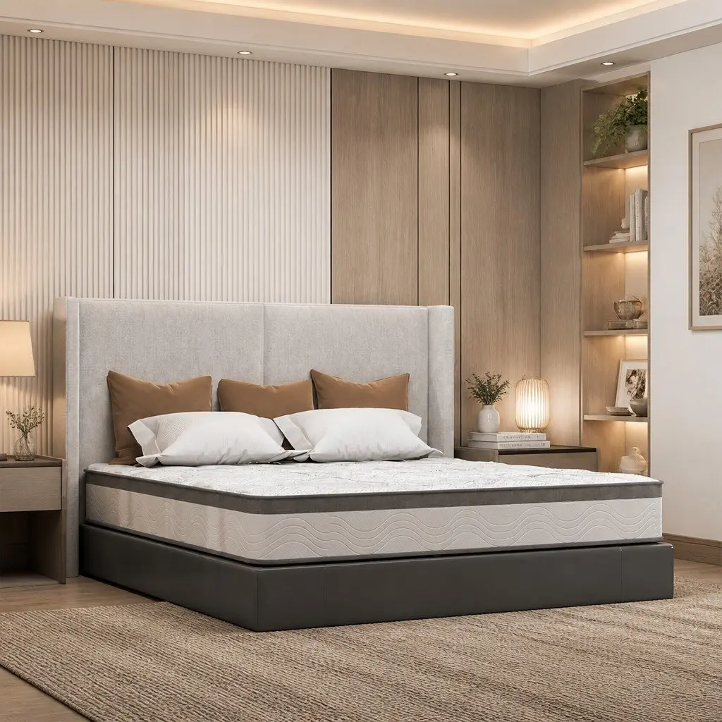 Spring Mattress King Pocket Spring 25cm White