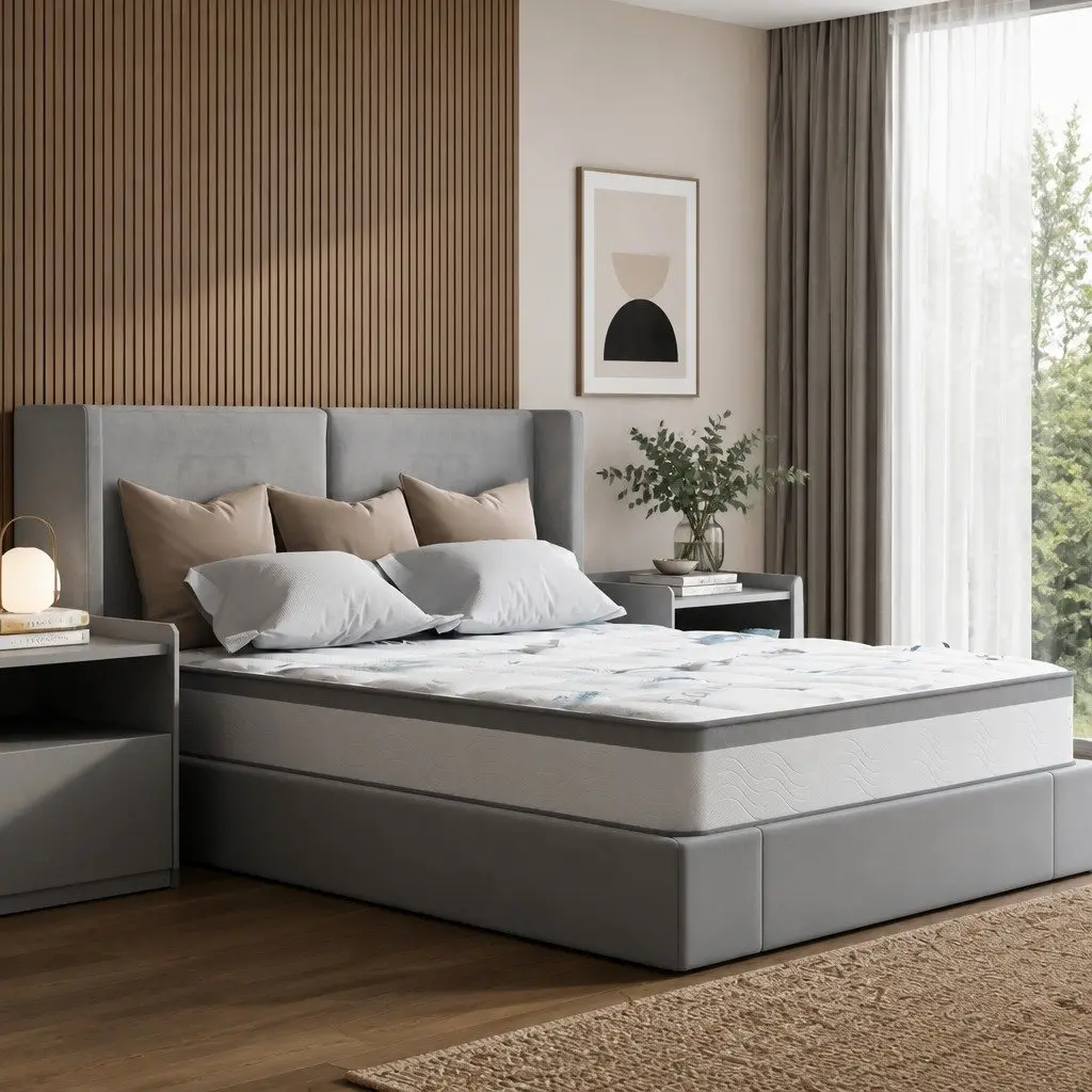 Spring Mattress King Pocket Spring 25cm White