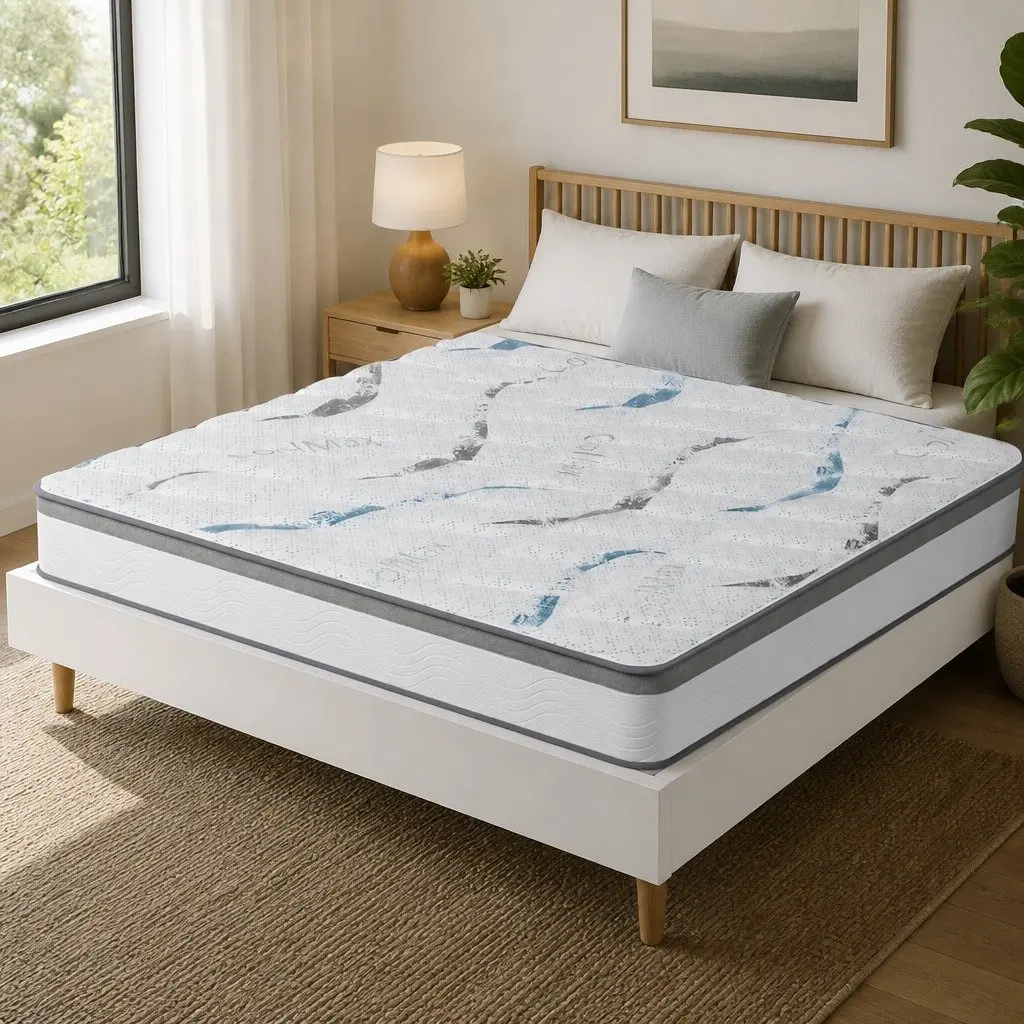 Queen Spring Mattress 25cm Pocket Coil Support