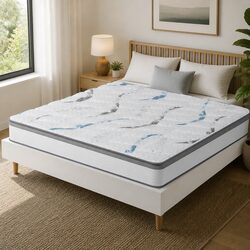 Premium Queen Spring Mattress 25cm Pocket Coil Support