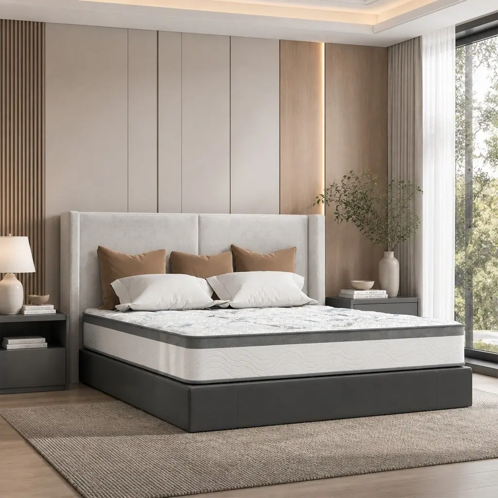 Queen Spring Mattress 25cm Pocket Coil Support