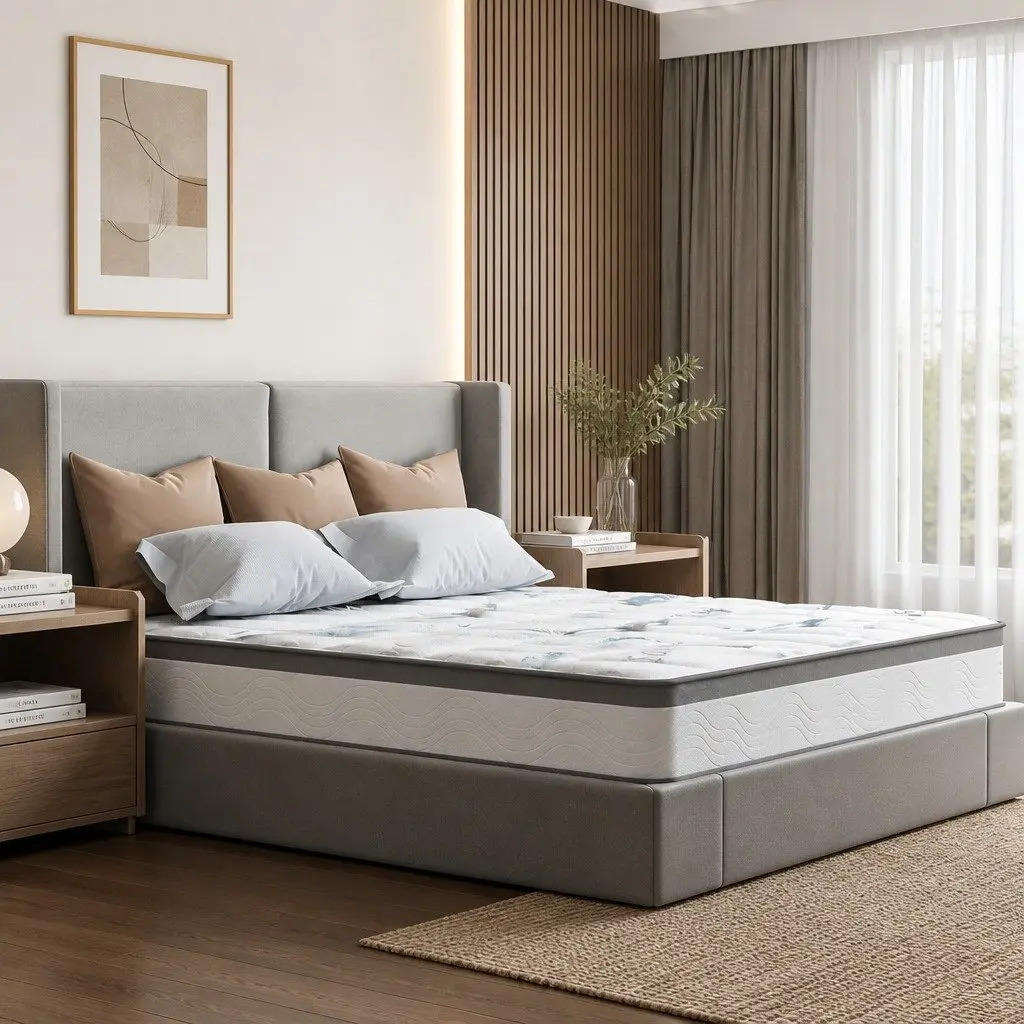 Queen Spring Mattress 25cm Pocket Coil Support