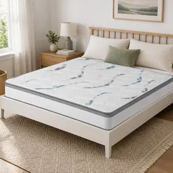 25cm Thick Medium Firm Pocket Coil Single Mattress